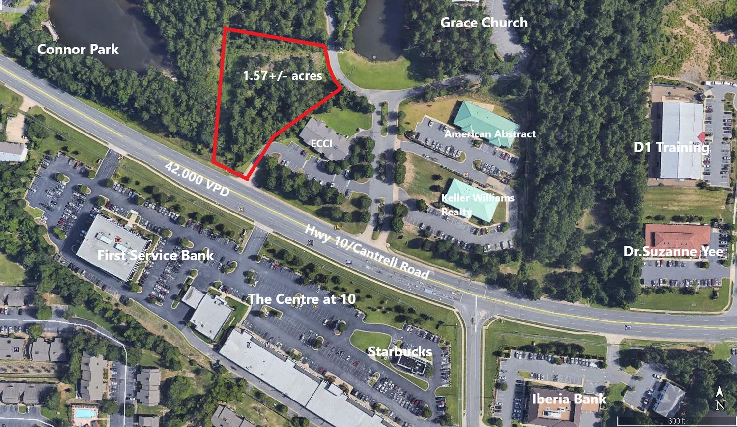 High-traffic Hwy 10 Prime Office Development Property: 12904 Cantrell Rd, Little Rock, AR 72223